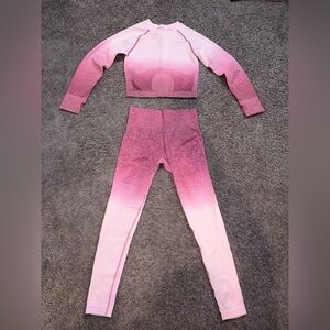 Pink Ombre Workout Set